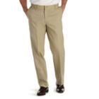 Men's Lee Total Freedom Relaxed-fit Stain Resist Flat-front Pants, Size: 40x32, Beig/green (beig/khaki)