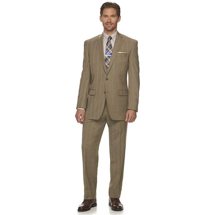 Men's Chaps Classic-fit Wool-blend Performance Suit Jacket, Size: 38 - Regular, Lt Brown