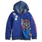 Boys 4-12 Jumping Beans&reg; Super Mario Bros. Patches Zip Hoodie, Size: 10, Blue