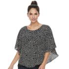 Women's Elle&trade; Crepe Popover Top, Size: Xxl, Oxford