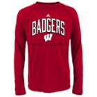 Boys 4-7 Adidas Wisconsin Badgers Shock Energy Climalite Tee, Boy's, Size: M(5/6), Red