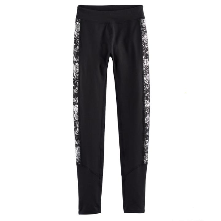 Girls 7-16 & Plus Size So&reg; High-rise Pieced Performance Leggings, Size: 12 1/2, Black