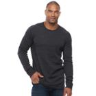 Big & Tall Sonoma Goods For Life&trade; Slim-fit Thermal Performance Crewneck Tee, Men's, Size: 3xl Tall, Black