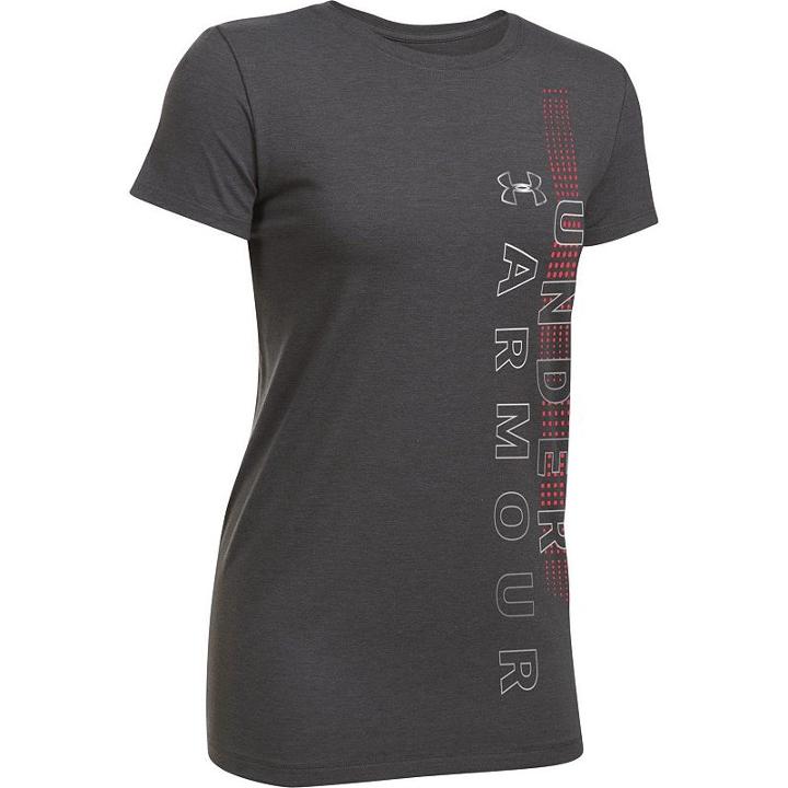 Women's Under Armour Logo Graphic Running Tee, Size: Medium, Grey Other