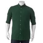 Big & Tall Sonoma Goods For Life&reg; Classic-fit Oxford Button-down Shirt, Men's, Size: 3xl Tall, Dark Green