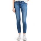 Women's Levi's 711 Zip Stud Mid-rise Ankle Jeans, Size: 25(us 0)m, Med Blue