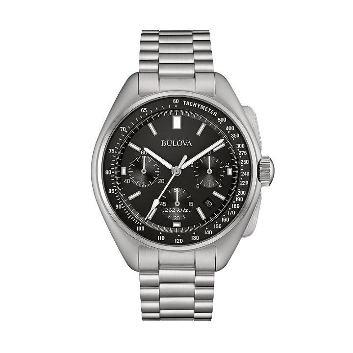 Bulova Men's Special Edition Moon Landing Replica Stainless Steel Chronograph Watch - 96b258, Grey