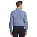 Men's Izod Premium Essentials Slim-fit Stretch Button-down Shirt, Size: Medium, Dark Blue