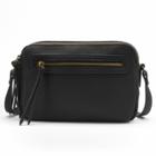 Sonoma Goods For Life&trade; Cameron Double Entry Crossbody Bag, Women's, Black