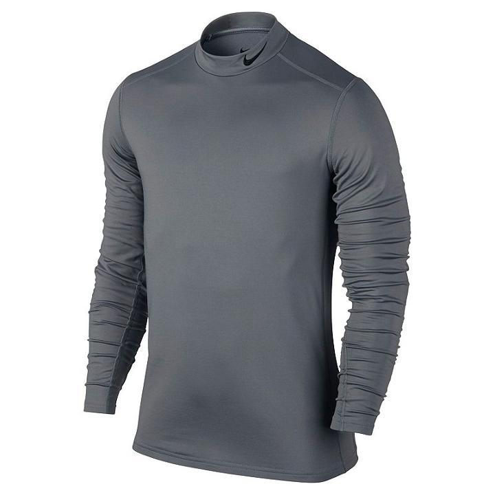 Men's Nike Base Layer Warm Dri-fit Training Top, Size: Large, Grey Other