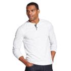 Men's Van Heusen Never Tuck Slim-fit Henley, Size: Medium, White