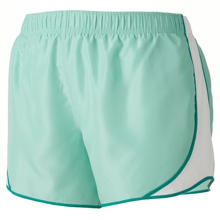Juniors' Plus Size So&reg; Mesh-panel Running Shorts, Girl's, Size: 2xl, Brt Green