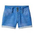 Girls 7-16 & Plus Size So&reg; Braided Belt Loop High-waist Jean Shorts, Girl's, Size: 10, Med Blue