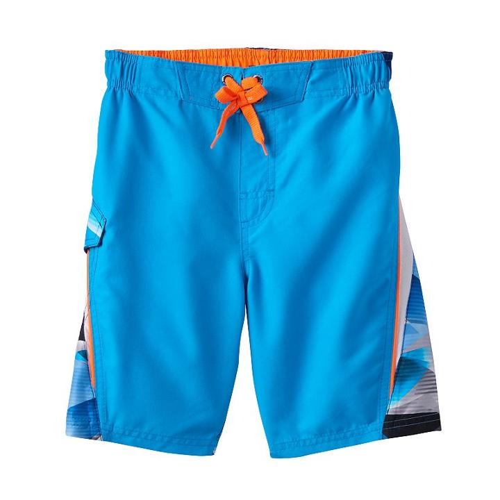 Boys 4-7 Zeroxposur Abstract Print Swim Trunks, Boy's, Size: Large, Turquoise/blue (turq/aqua)