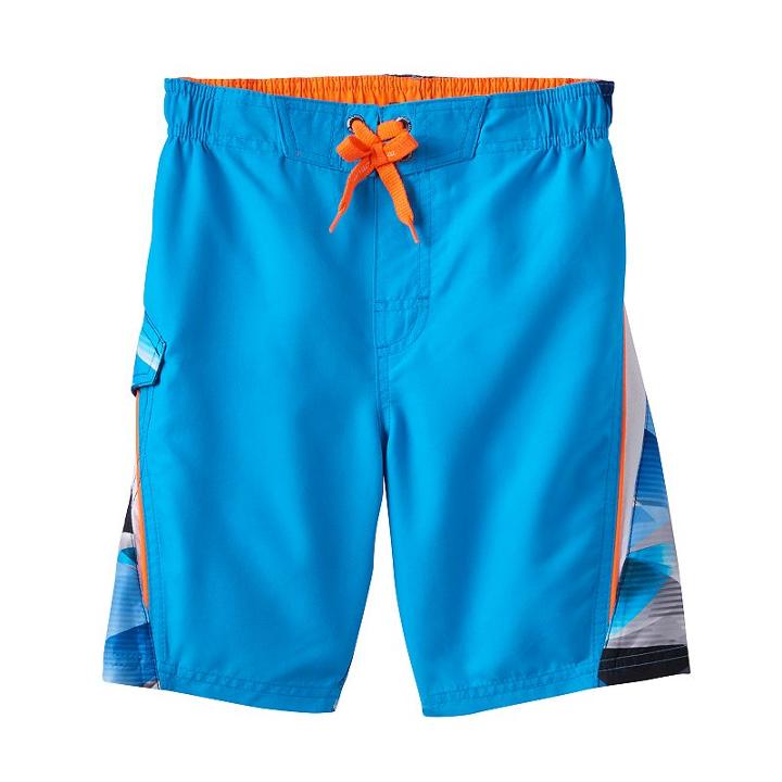 Boys 4-7 Zeroxposur Abstract Print Swim Trunks, Boy's, Size: Large, Turquoise/blue (turq/aqua)