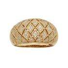 3/8 Carat T.w. Igl Certified Diamond 14k Gold Art Deco Wedding Ring, Women's, Size: 6.50, White