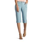 Women's Lee Middleton Skimmer Capris, Size: 12 Avg/reg, Light Blue