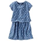 Girls 4-8 Oshkosh B'gosh&reg; Denim Heart Dress, Girl's, Size: 12, Blue Other