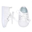Baby Girl Carter's Eyelet Sneaker Crib Shoes, Size: 9-12 Months, White