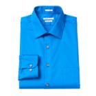 Men's Van Heusen Regular-fit Lux Sateen Dress Shirt, Size: 15.5-32/33, Blue Other
