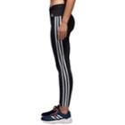 Women's Adidas Essential 3-stripe Midrise Leggings, Size: Xs, Black