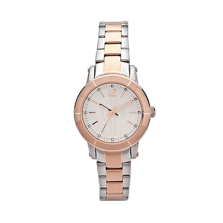 Jennifer Lopez Women's Two Tone Stainless Steel Watch, Multicolor