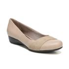 Lifestride Dylan Women's Flats, Size: 11 Wide, Beig/green (beig/khaki)