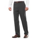 Big & Tall Haggar&reg; Eclo&trade; Stria No-iron Classic-fit Flat-front Dress Pants, Men's, Size: 54x32, Grey