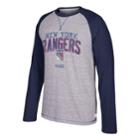 Men's Ccm New York Rangers Crew Tee, Size: Small, Ran Gray
