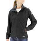 Women's Adidas Outdoor Prime Climaproof Hooded Rain Jacket, Size: Large, Black