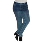 Plus Size Rhythm In Blues Slim Bootcut Jeans, Women's, Size: 14w Short, Dark Blue