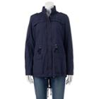 Women's Levi's Hooded Roll-tab Anorak Jacket, Size: Medium, Blue (navy)