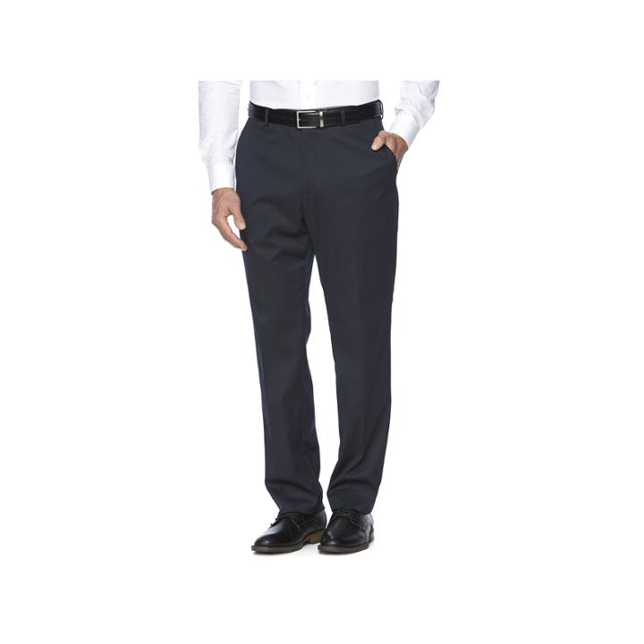 Men's Croft & Barrow&reg; True Comfort Stretch Classic-fit Flat-front Suit Pants, Size: 34x30, Blue (navy)