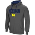 Men's Michigan Wolverines Pullover Fleece Hoodie, Size: Medium, Med Grey