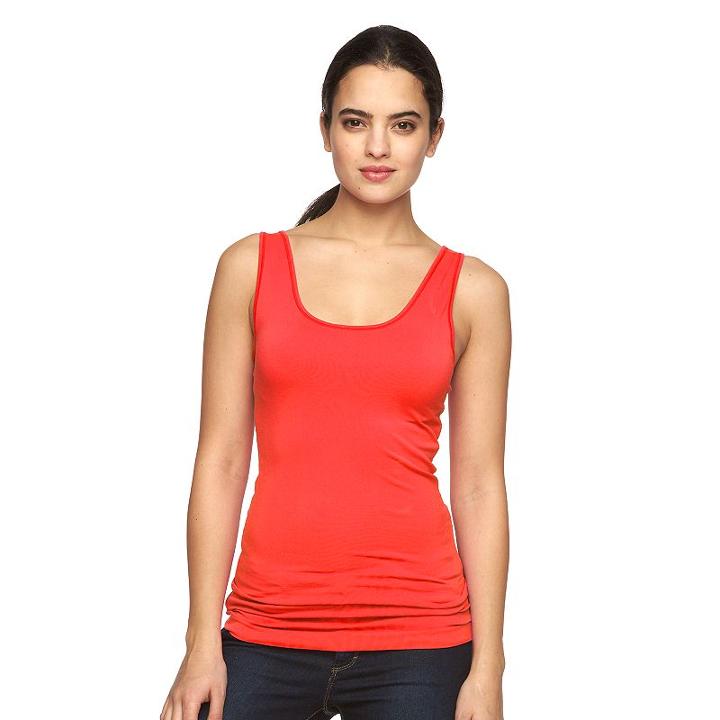 Women's Apt. 9® Seamless Scoopneck Tank, Size: S/m, Lt Orange