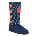 Women's Syracuse Orange Button Boots, Size: Small, Blue (navy)