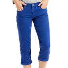 Women's Levi's&reg; Classic Cuffed Capri Jeans, Size: 12/31, Blue