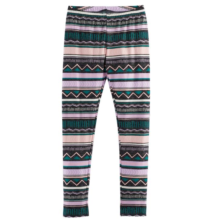 Girls 7-16 & Plus Size Mudd&reg; Patterned Soft Leggings, Size: 7-8, Med Grey