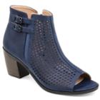 Journee Collection Harlem Women's Ankle Boots, Size: 6, Blue