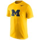 Men's Nike Michigan Wolverines Logo Tee, Size: Medium, Multicolor