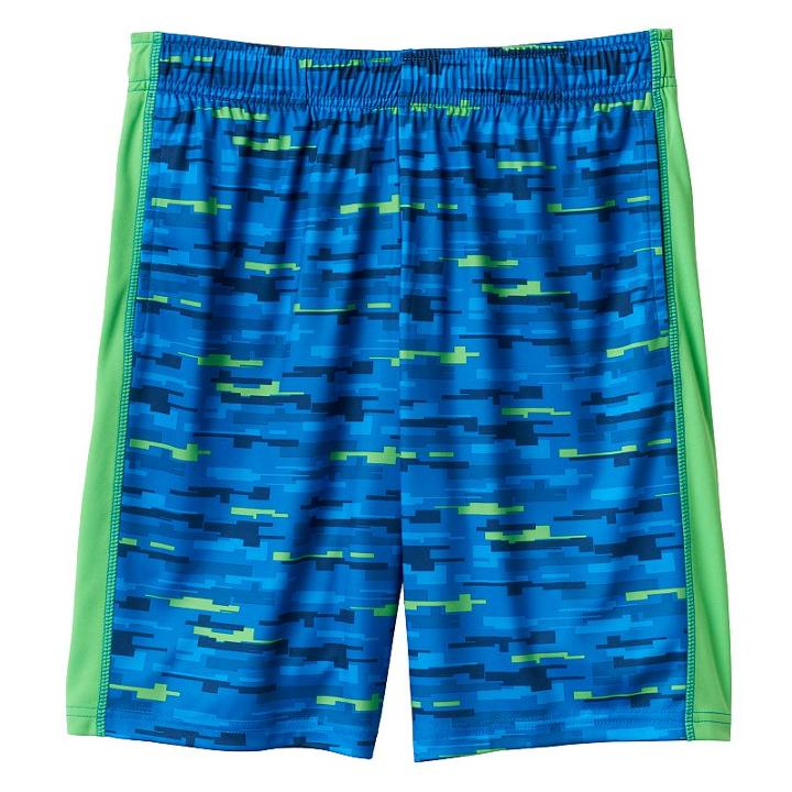 Husky Boys 8-20 Tek Gear&reg; Sky Striped Performance Athletic Shorts, Boy's, Size: M Husky, Med Blue
