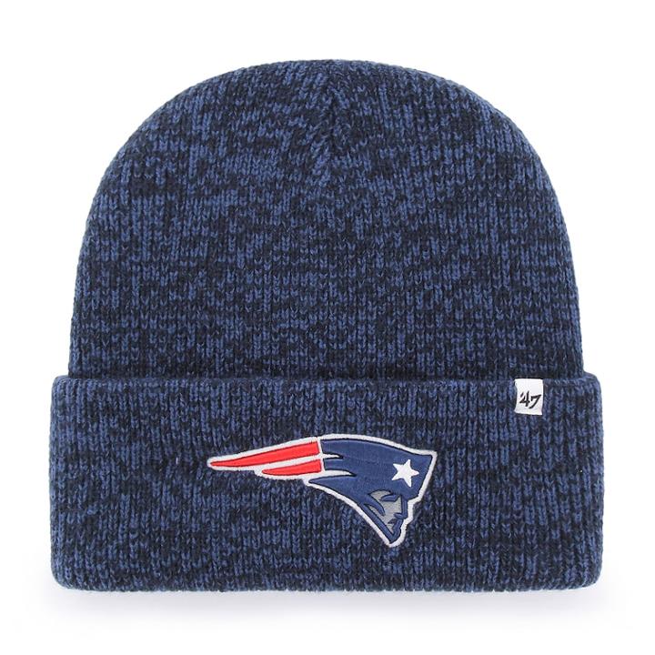 Adult '47 Brand New England Patriots Brain Freeze Knit Hat, Men's, Blue (navy)
