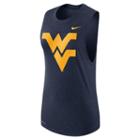 Women's Nike West Virginia Mountaineers Dri-fit Muscle Tee, Size: Xxl, Blue (navy)