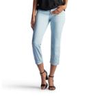 Women's Lee Cameron Easy Fit Crop Jeans, Size: 14 Avg/reg, Light Blue