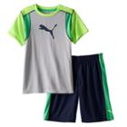Boys 4-7 Puma Graphic Performance Tee & Shorts Set, Boy's, Size: 4, Blue Other