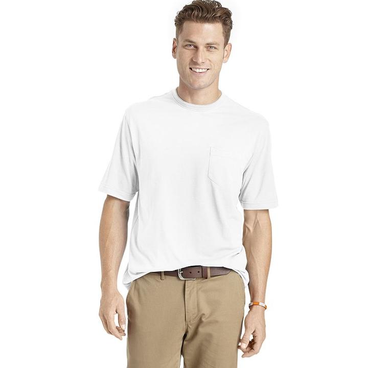Men's Izod Mock-layer Crewneck Tee, Size: Xl, White Oth