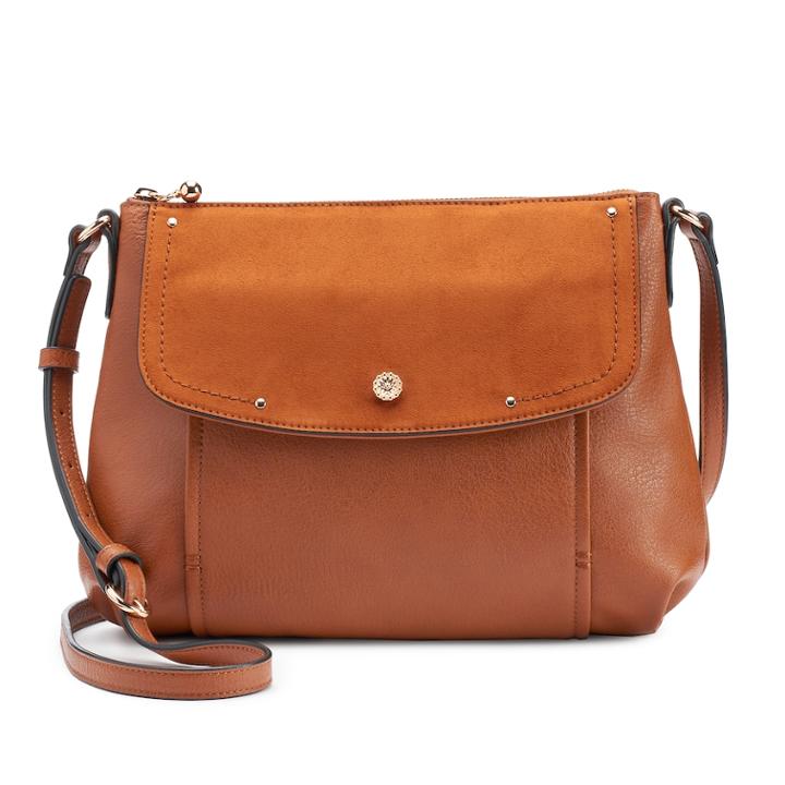 Lc Lauren Conrad Mimi Crossbody Bag, Women's, Med Brown