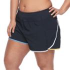 Plus Size Fila Sport&reg; Contrast Band Running Shorts, Women's, Size: 2xl, Blue (navy)
