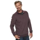 Men's Croft & Barrow&reg; Classic-fit Quarter-zip Fleece Pullover, Size: Xl, Drk Purple