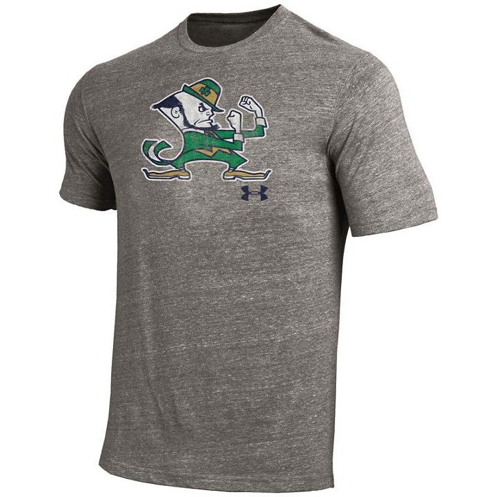 Men's Under Armour Notre Dame Fighting Irish Triblend Tee, Size: Xxl, Multicolor